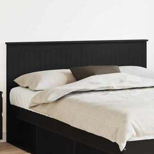vidaXL Tăblie cap cu headboard Stejar Negru 150 cm Lemn compozit imagine