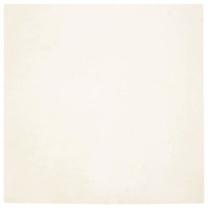 vidaXL Covor din Blană Faux de Iepure Olite Alb 160 x 160 cm Poliester imagine