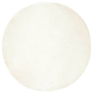 vidaXL Covor din Blană Faux de Iepure Olite Alb Ø 120 cm Poliester imagine