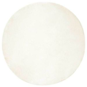 vidaXL Covor din Blană Faux de Iepure Olite Alb Ø 160 cm Poliester imagine