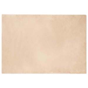 vidaXL Covor din Blană Faux de Iepure Olite Bej 140 x 200 cm Poliester imagine