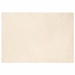 vidaXL Covor din Blană Faux de Iepure Olite Crem 140 x 200 cm imagine