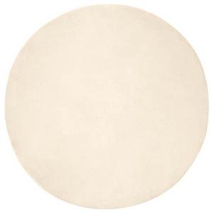 vidaXL Covor din Blană Faux de Iepure Olite Crem Ø 200 cm Poliester imagine