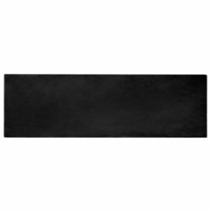 vidaXL Covor din Blană Faux de Iepure Olite Negru 80 x 250 cm imagine