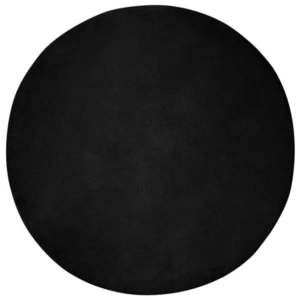 vidaXL Covor din Blană Faux de Iepure Olite Negru Ø 160 cm Poliester imagine