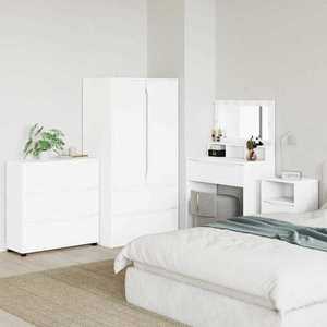 vidaXL Dulap de depozitare Alb 80 x 31 x 81 cm Lemn compozit imagine