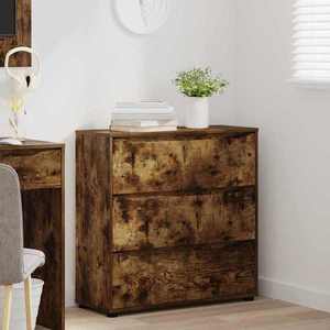 vidaXL Dulap de depozitare Stejar fumuriu 80 x 31 x 81 cm imagine