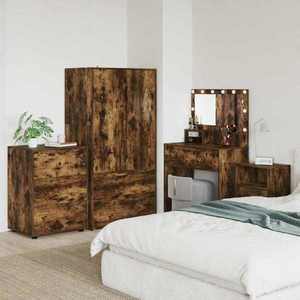 vidaXL Dulap de depozitare Stejar fumuriu 60 x 48 x 81 cm imagine