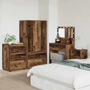 vidaXL Dulap de depozitare Lemn Vechi 60 x 48 x 81 cm Lemn compozit imagine