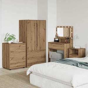 vidaXL Dulap de depozitare Stejar Artizanal 60 x 48 x 81 cm imagine