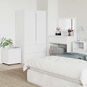 vidaXL Dulap de Baie Alb 40, 5 x 40 x 44 cm Lemn compozit imagine