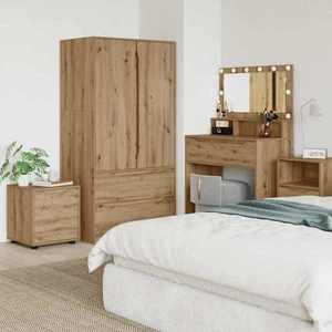 vidaXL Dulap de Baie Stejar Artizanal 40, 5 x 40 x 44 cm Lemn compozit imagine