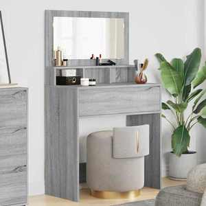 vidaXL Mese de toaletă pentru dormitor Gri Sonoma 80 x 39, 6 x 135 cm imagine