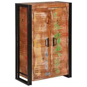 vidaXL Highboard cu Uși Maro Lemn masiv recuperat și metal imagine