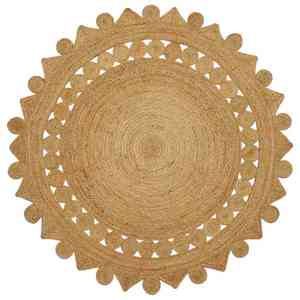 vidaXL Covor Maro Ø 180 cm Iută imagine