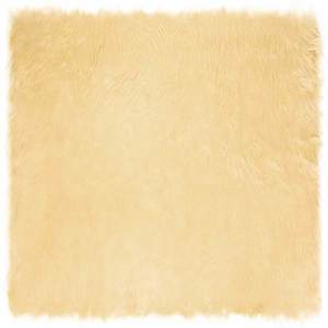 vidaXL Covor din Lână Faux Tafalla Crem 240 x 240 cm Poliester imagine