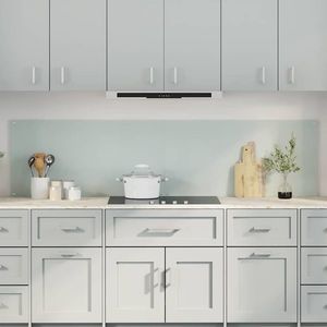 vidaXL Spate de bucătărie 2 pcs Alb 100 x 50 cm sticlă securizată imagine