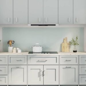 vidaXL Spate de bucătărie 2 pcs Alb 100 x 60 cm sticlă securizată imagine