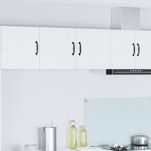 vidaXL Dulap suspendat de bucătărie Alb 80 x 31 x 40 cm Lemn compozit imagine