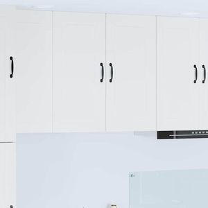 vidaXL Dulap suspendat de bucătărie Alb 80 x 31 x 80 cm Lemn compozit imagine