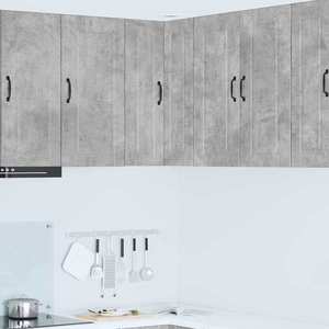 vidaXL Dulap suspendat de bucătărie Gri din beton 57 x 57 x 80 cm imagine