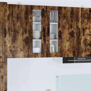 vidaXL Dulap suspendat de bucătărie Stejar fumuriu 60 x 31 x 80 cm imagine