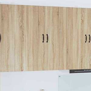 vidaXL Dulap suspendat de bucătărie Stejar Sonoma 80 x 31 x 100 cm imagine