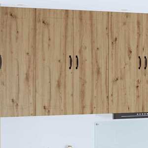 vidaXL Dulap suspendat de bucătărie Stejar Artizanal 80 x 31 x 100 cm imagine