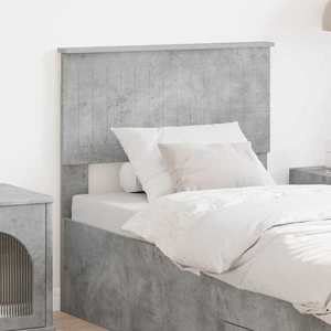 vidaXL Tăblie cap cu headboard Gri din beton 80 cm Lemn compozit imagine