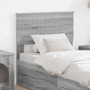 vidaXL Tăblie cap cu headboard Gri Sonoma 80 cm Lemn compozit imagine