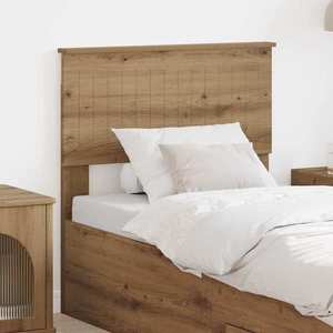 vidaXL Tăblie cap cu headboard Stejar Artizanal 80 cm Lemn compozit imagine