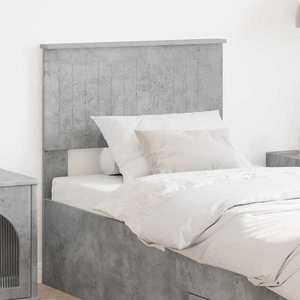 vidaXL Tăblie cap cu headboard Gri din beton 75 cm Lemn compozit imagine