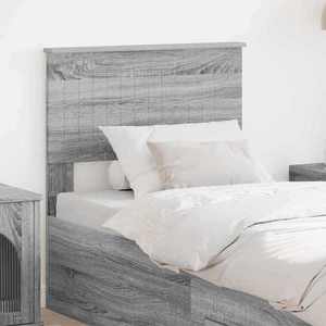 vidaXL Tăblie cap cu headboard Gri Sonoma 75 cm Lemn compozit imagine