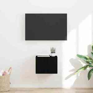 vidaXL Dulap TV de perete Negru 60 x 31 x 29.5 cm Lemn compozit imagine