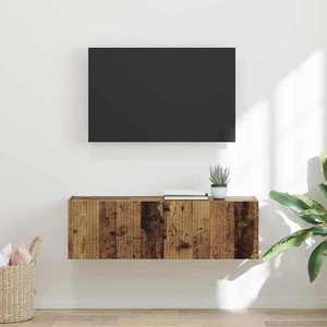 vidaXL Dulap TV de perete Lemn Vechi 60 x 31 x 29.5 cm Lemn compozit imagine