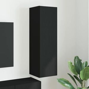 vidaXL Dulap TV de perete Negru 30 x 31 x 100 cm Lemn compozit imagine