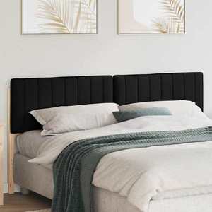 vidaXL Tăblie tapițată Maro și negru 180 cm Lemn de pin masiv imagine