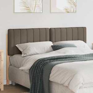 vidaXL Tăblie tapițată Maro și taupe 150 cm Lemn de pin masiv imagine