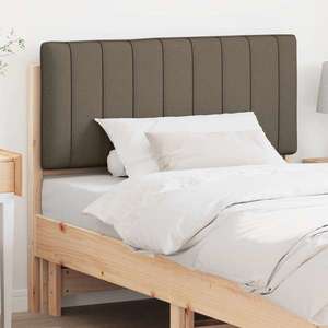 vidaXL Tăblie tapițată Maro și taupe 100 cm Lemn de pin masiv imagine