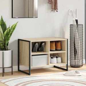 vidaXL Dulap pentru pantofi Sonoma 60 x 35 x 44 cm Lemn compozit imagine