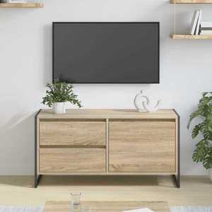 vidaXL Cabinet TV cu sertar Sonoma 100 x 36 x 49.5 cm Lemn compozit imagine