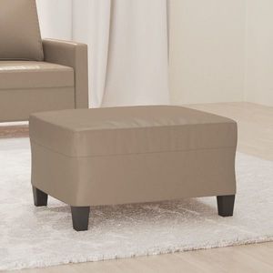 vidaXL Taburet, cappuccino, 70x55x41 cm, piele ecologică imagine