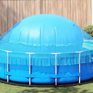 vidaXL Perna pentru piscina de suprafață albastru Ø 300 cm PVC imagine