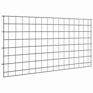 vidaXL Set gard pentru iaz 5 pcs Verde 100 x 50 cm Oțel imagine