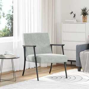 vidaXL fotoliu Gri deschis 59 x 75 x 78 cm Catifea imagine