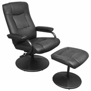 vidaXL Fotoliu recliner Negru 66, 5 x 75 x 99 cm Piele artificială imagine