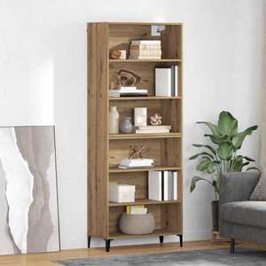 vidaXL Bufet Stejar Artizanal 69, 5 x 34 x 180 cm Lemn compozit imagine