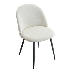 Scaun Fresca, Homla, 56x47x78 cm, metal/poliester, ecru imagine