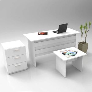 Set mobilier de birou, Locelso, Vo9-W, PAL, Alb imagine