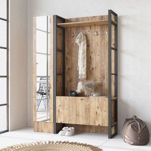 Cuier de perete, Locelso, Ml16-A, 90x180x34 cm, PAL, Maro imagine